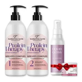 SPECIALUS PASIŪLYMAS! Išskirtinio dydžio proteinų terapijos rinkinys plaukams (2x1000g) + DOVANA